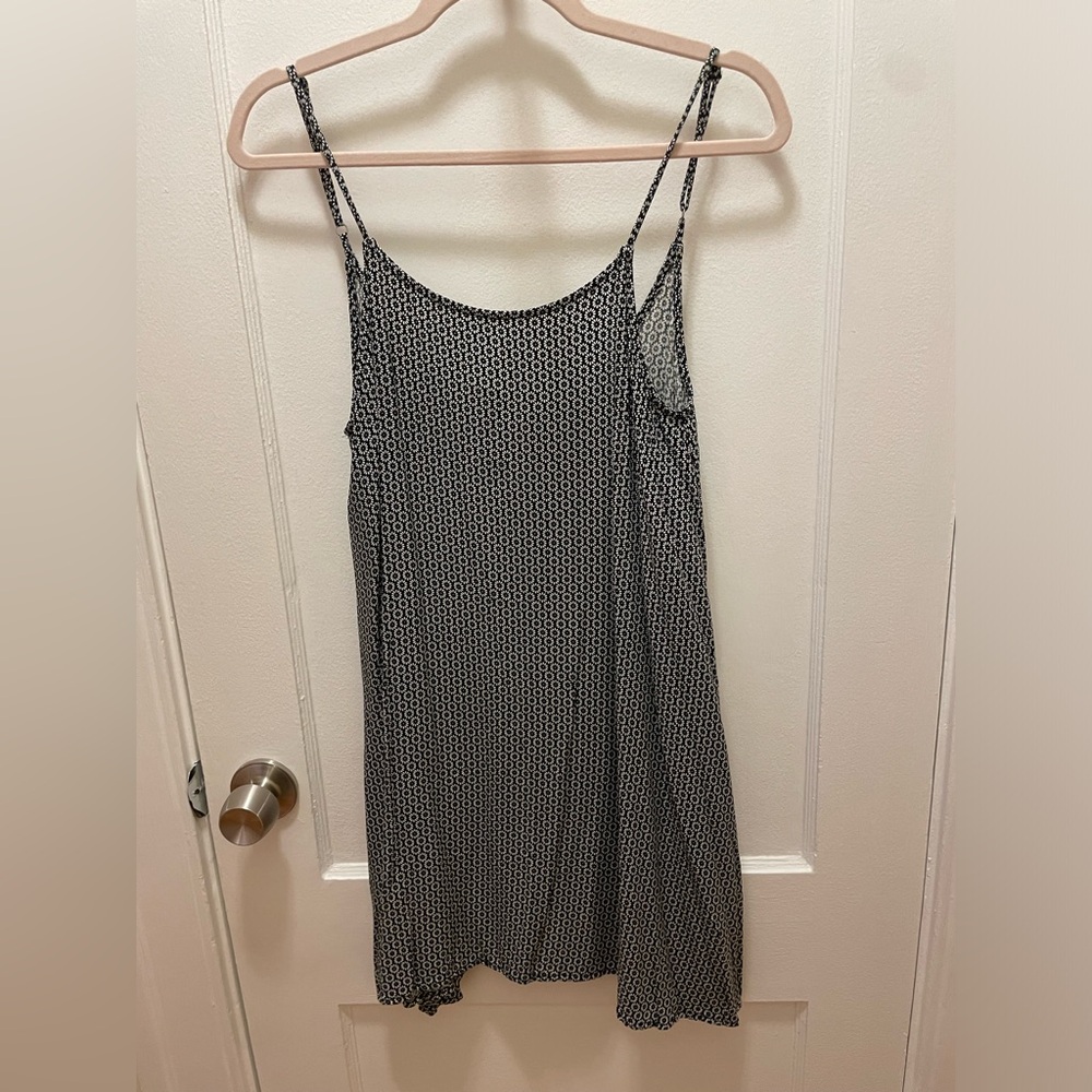 Brandy Melville Black & White Floral Sun Dress
